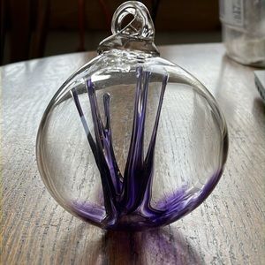 Hand blown glass ornament/decorative piece.